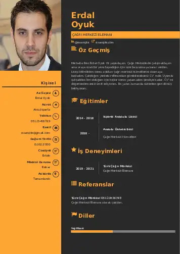 Çağrı Merkezi cv indir